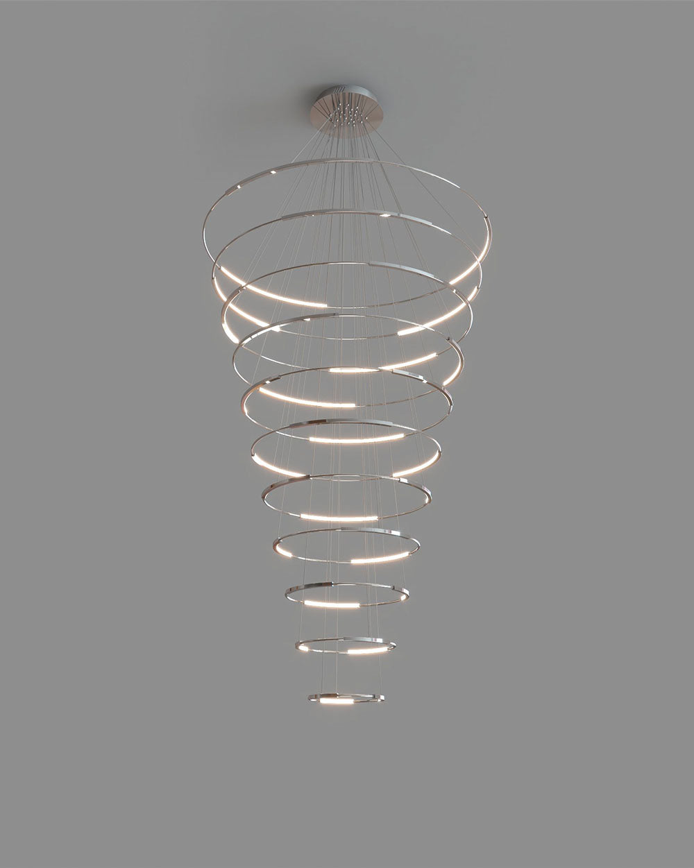 Spin 11 | Lámpara Colgante de Diseño | LED Integrado | Doble Altura - Birot MX