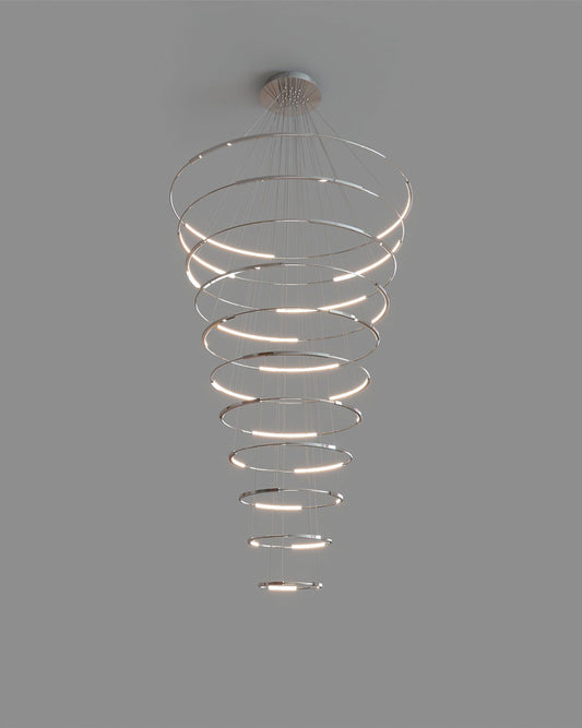 Spin 11 | Lámpara Colgante de Diseño | LED Integrado | Doble Altura - Birot MX