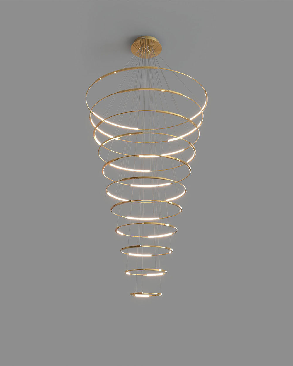 Spin 11 | Lámpara Colgante de Diseño | LED Integrado | Doble Altura - Birot MX