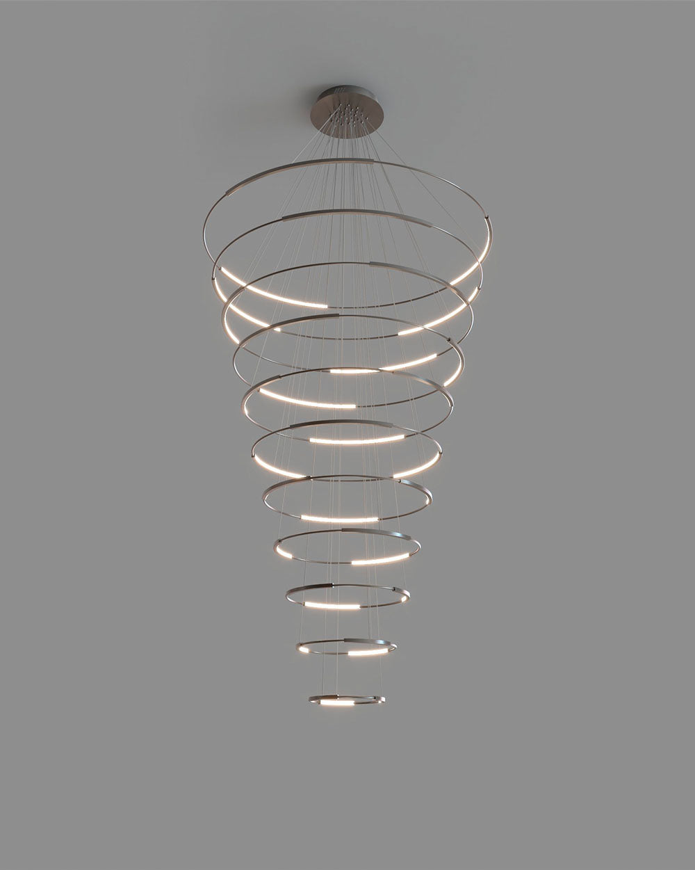 Spin 11 | Lámpara Colgante de Diseño | LED Integrado | Doble Altura - Birot MX