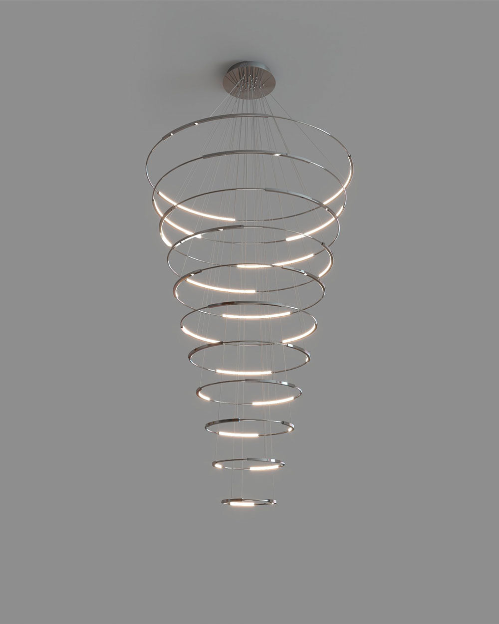 Spin 11 | Lámpara Colgante de Diseño | LED Integrado | Doble Altura - Birot MX