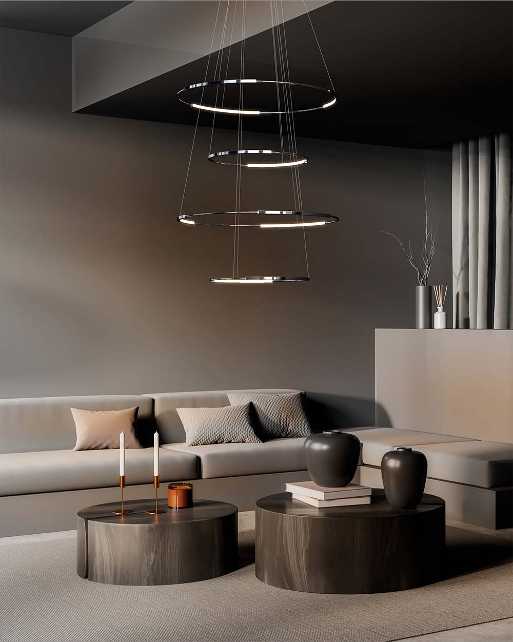 Spin 4 | Lámpara Colgante de Diseño | LED Integrado - Birot MX