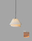 Lámpara colgante Tempo Vivace Mini en malla de acero color beige.