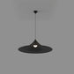 Lámpara colgante negra de diseño moderno con pantalla ancha para iluminación interior