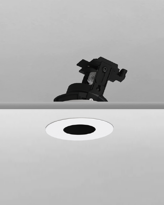 Foco empotrable GU10 de techo, color negro y blanco, para iluminación interior moderna
