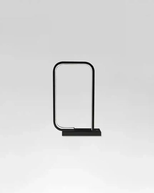 Lámpara de mesa negra, diseño minimalista, iluminación moderna Birot MX boutique