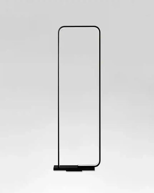 Lámpara de piso moderna de metal negro minimalista, iluminación boutique Birot MX