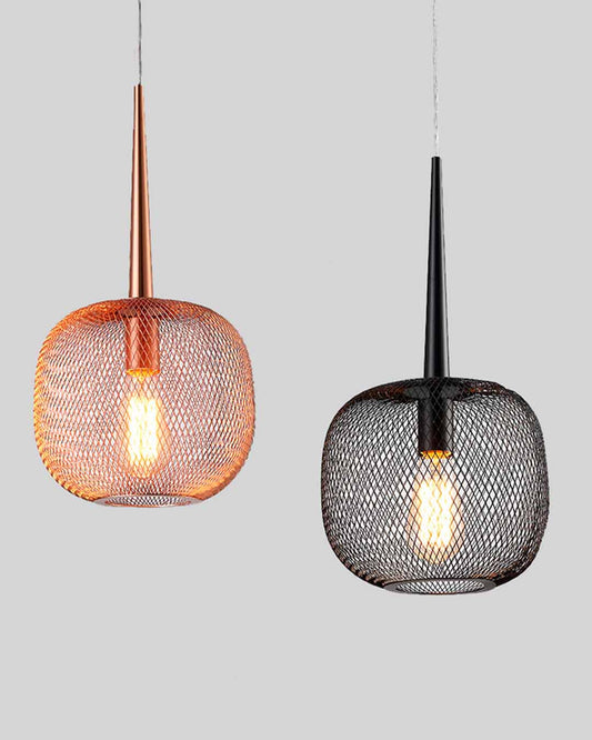 Astro | Lámpara Colgante Individual | LED E26 | Malla Metálica