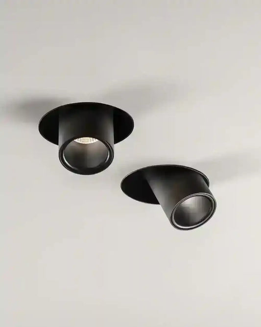 Focos empotrables negros modernos para techo, iluminación decorativa Birot MX