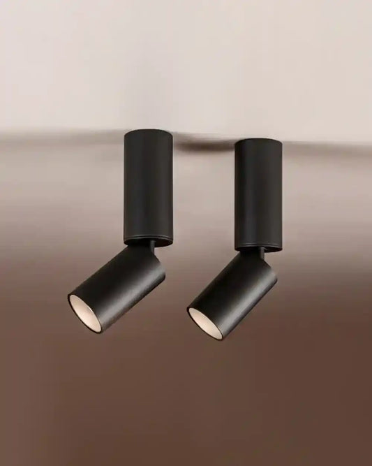 Dos lámparas de techo negras minimalistas para iluminación interior, Birot MX