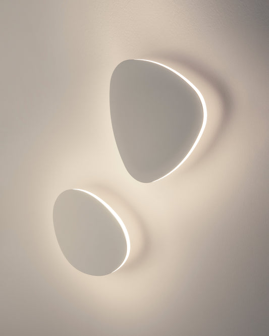 Apliques de pared LED modernos en blanco, iluminación decorativa minimalista