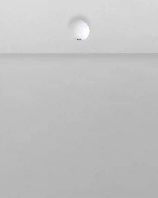 Plafón blanco esférico de techo moderno en interior, iluminación Birot MX