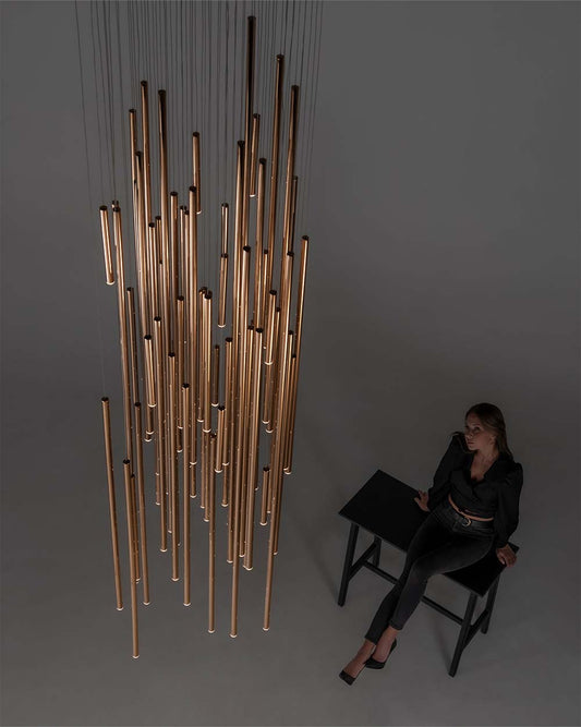 Lungo 60 - Lámpara Colgante LED Integrado Doble Altura