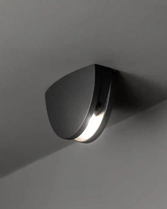 Lámpara de techo moderna negra, luz LED indirecta, iluminación Birot MX