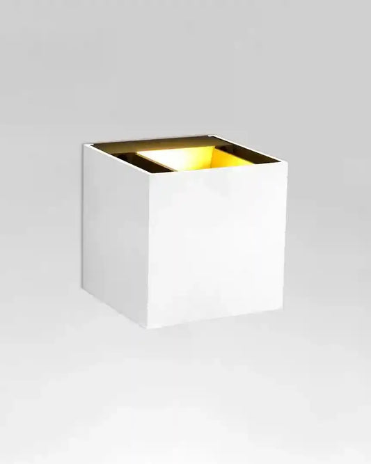 Aplique de pared blanco y dorado de diseño moderno, iluminación decorativa Birot MX