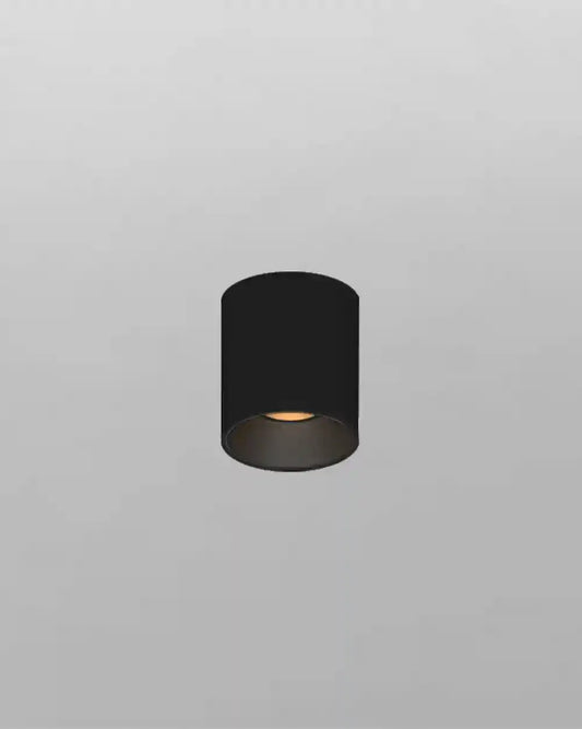 Lámpara de techo cilindro negro moderna, boutique de iluminación Birot MX