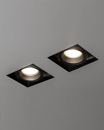 Luminarias empotradas de techo cuadradas, luz LED moderna para interiores