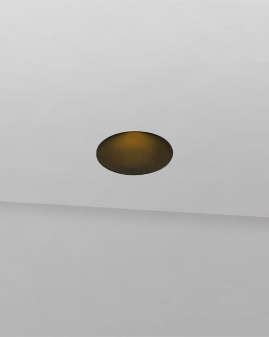 Foco empotrable negro trimless para techo, diseño minimalista de iluminación interior